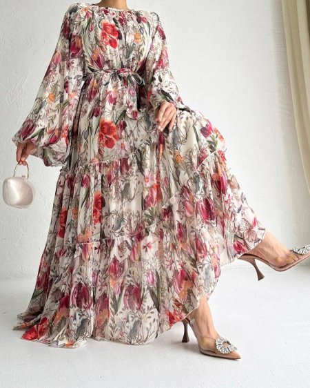 فستان شوفون