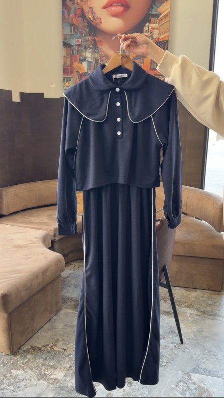 فستان جيرسي قطعتين